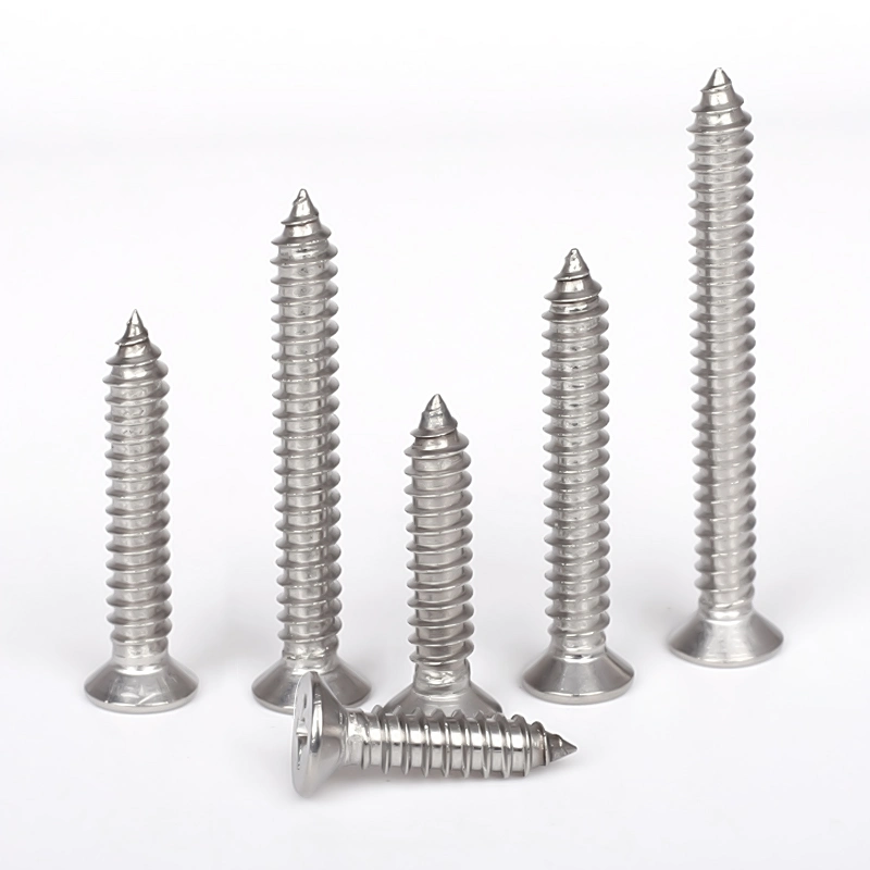 Stainless Steel Set Machine Drilling Phillips Flat Pan Head Countersunk Self-Tapping Screw