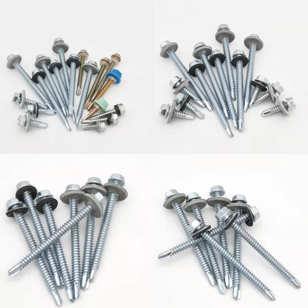 Roofing Screw Bi-Metal Self Drilling Screw Self Tapping Screw Wood Screw Drywall Chipboard Screw Furniture Screw Machine Screws Tek Screws with EPDM Washer